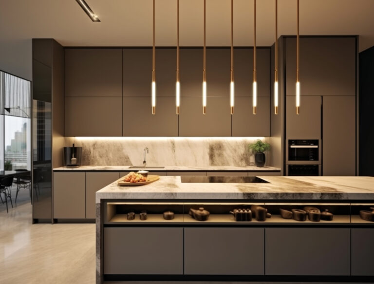 straight modular kitchen