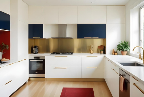 U-shaped modular kitchen