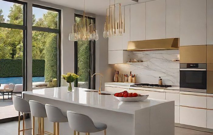 peninsula island modular kitchen design