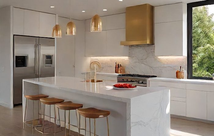 peninsula island modular kitchen design